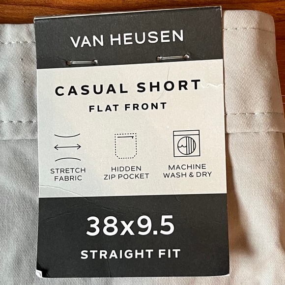 Van Heusen Men's Casual Short Flat Front; New with tags; 38Wx9.5 - Picture 9 of 16